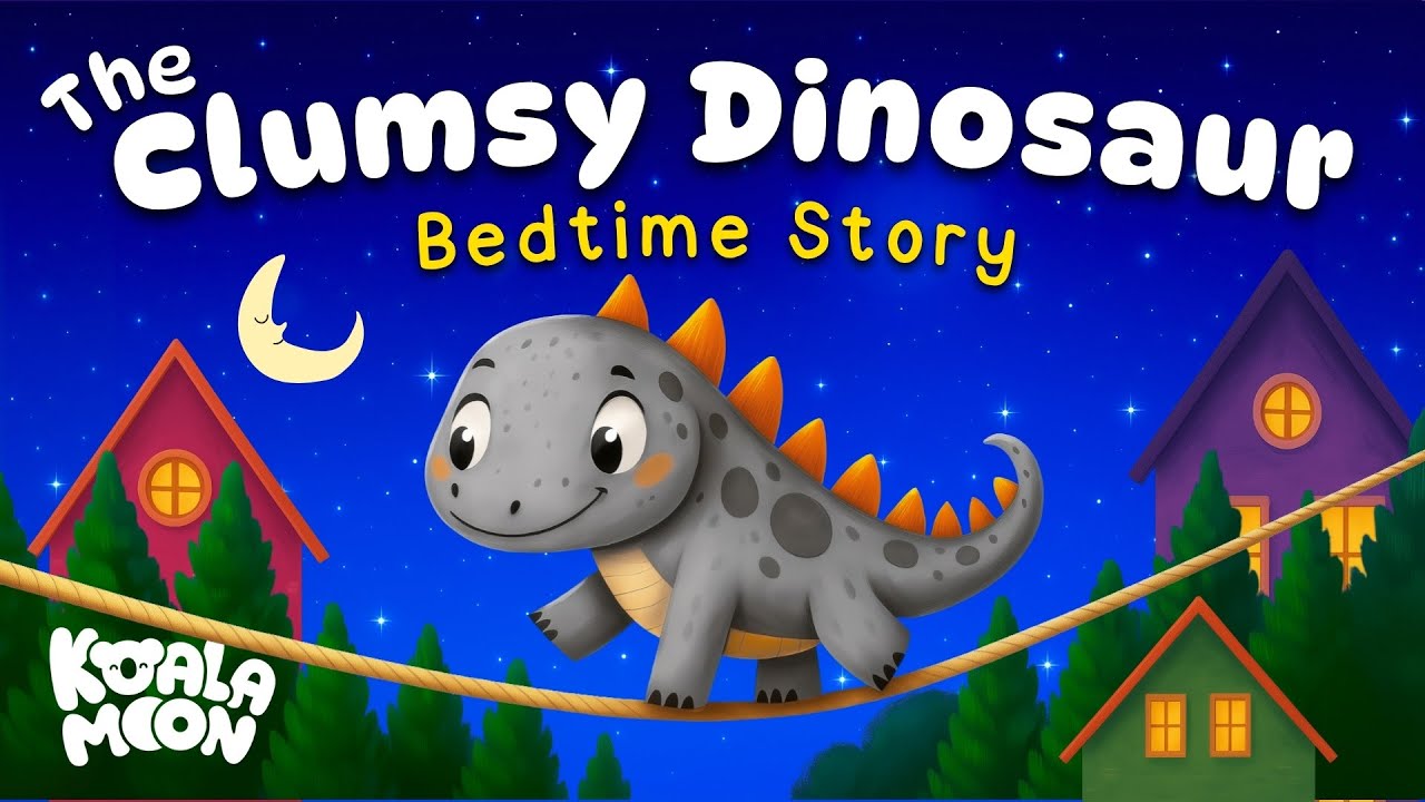 Clumsy Dinosaur Bedtime Story 🦖 for Kids
