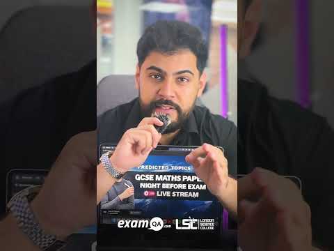 GCSE Maths Paper 2 is TOMORROW and YEAR 11’s can smash it 📺