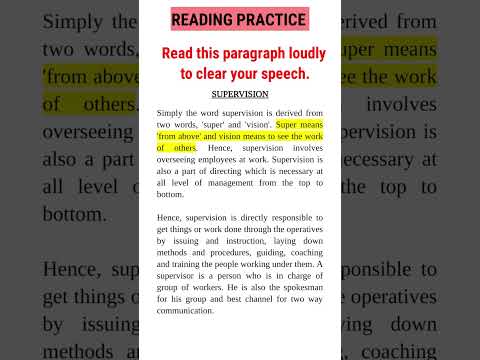 English reading practice! Read and learn english by speaking #english #readingcomprehension #speed