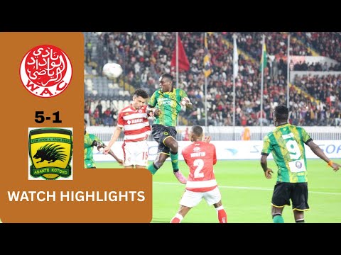 WYDAD ATHLETIC VS ASANTE KOTOKO(5-1)-CAF CONFED CUP 2ND LEG-GOALS&HIGHLIGHTS