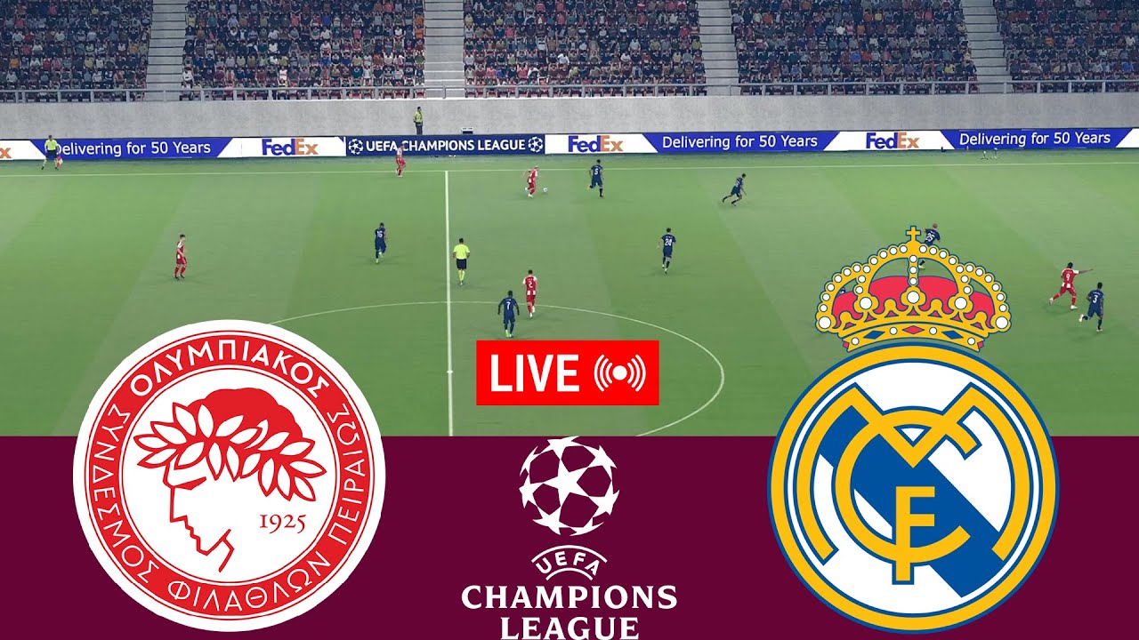 Olympiacos vs Real Madrid UEFA Match Simulation ⚽
