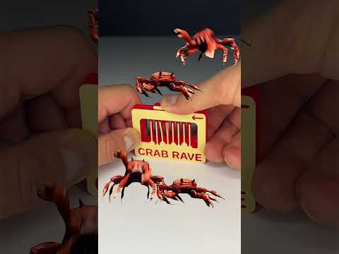 3D Printed Dancing Crab Rave Song Fidget