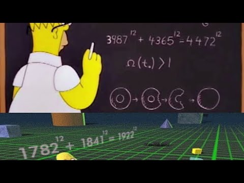 Exploring 'Near Miss' Solutions to Fermat's Last Theorem in The Simpsons