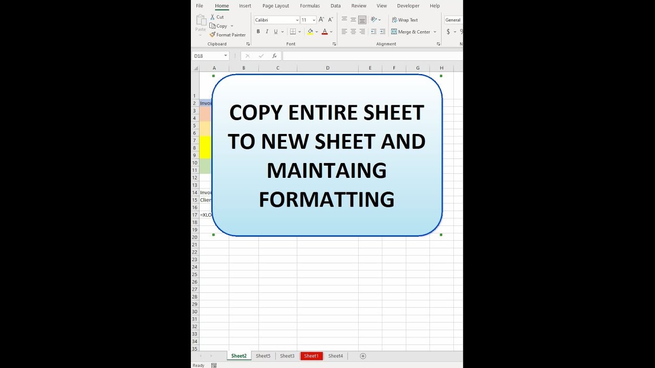 How to Copy an Entire Worksheet While Preserving Fonts, Formatting, and Formulas in Excel