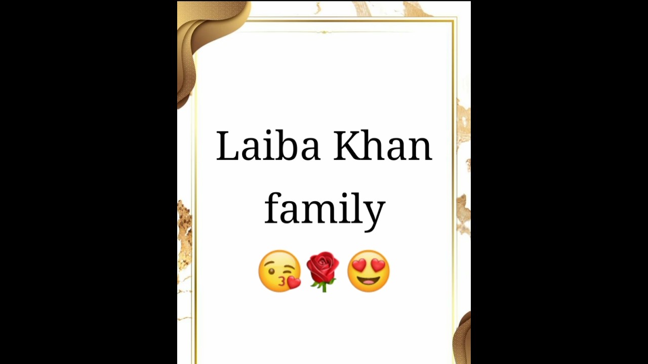 Discover Laiba Khan's Family! 😍 | Must-Watch Shorts