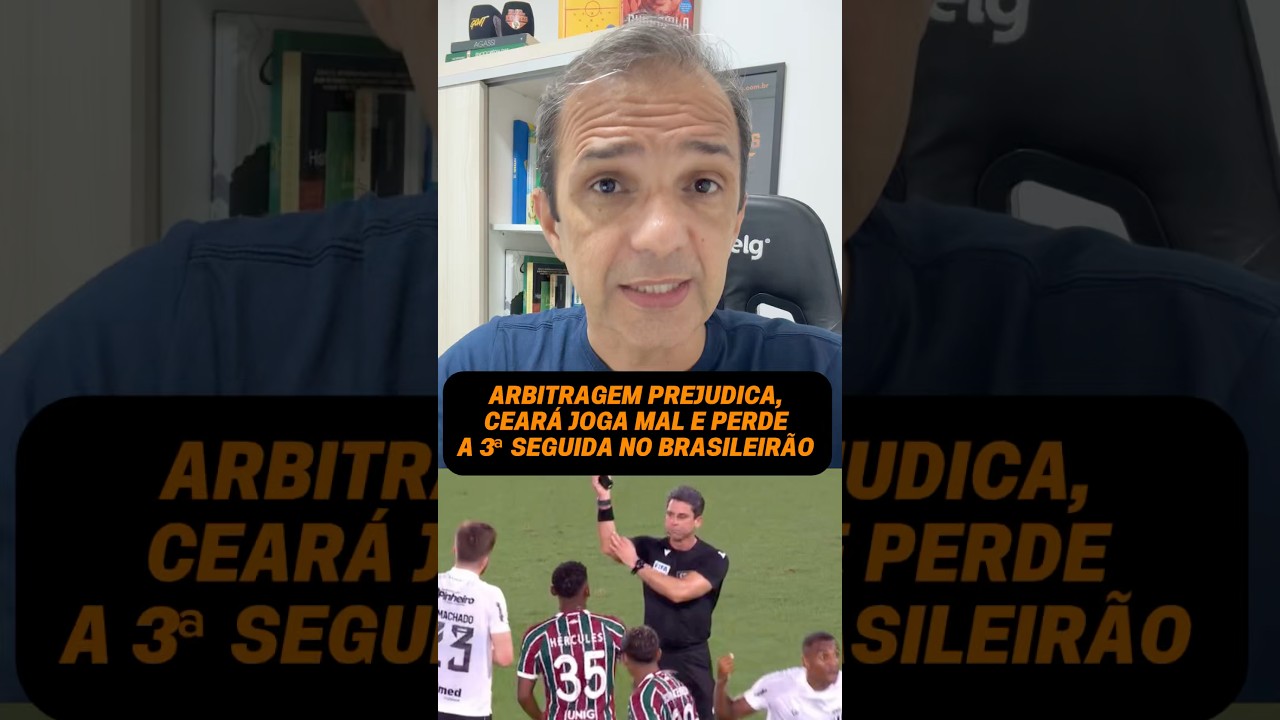 Ceará sofre derrota contra o Fluminense por erro de arbitragem ⚽