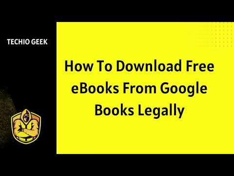 How To Download Free eBooks From Google Books Legally