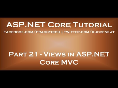 Understanding Views in ASP.NET Core MVC