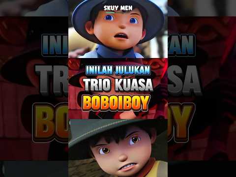 Inilah julukan dari trio kuasa elemental Boboiboy #boboiboy