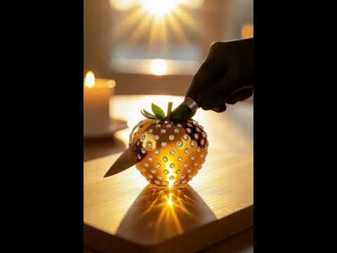 #asmr #artisticvideo #aestheticvisuals #glassdesign #glassart #cinematicasmr #goldfruits #macroasmr