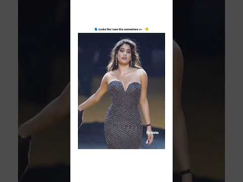 Have we seen this some where ??🤔 #janvikapoor #shridevi #bollywood #rampwalk