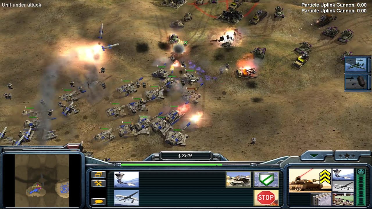 Command & Conquer: Generals - 1 vs. 7 USA Battle
