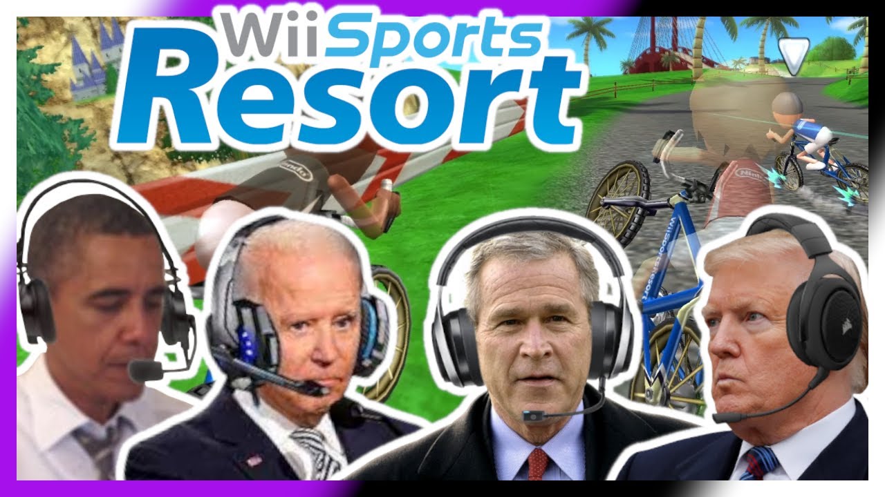 US Presidents Cycle in Wii Sports Resort 🚴‍♂️