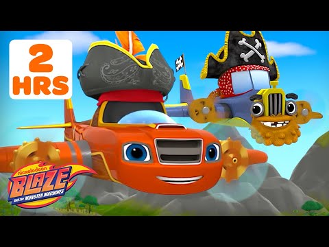BLAZING Monster Machine Transformations & Rescue Missions | 2 Hours | Blaze and the Monster Machines