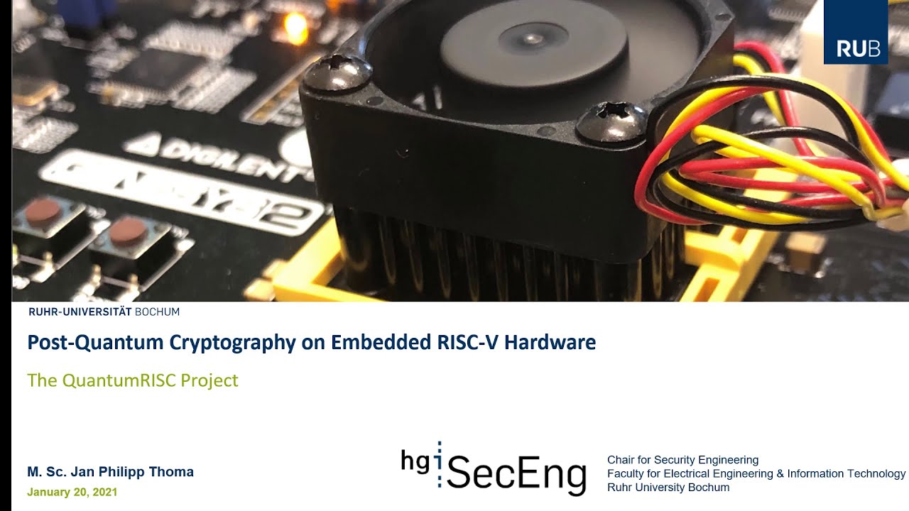 2. Duisburg RISC-V Meetup: Exploring Post-Quantum Cryptography on Embedded Hardware 🔐