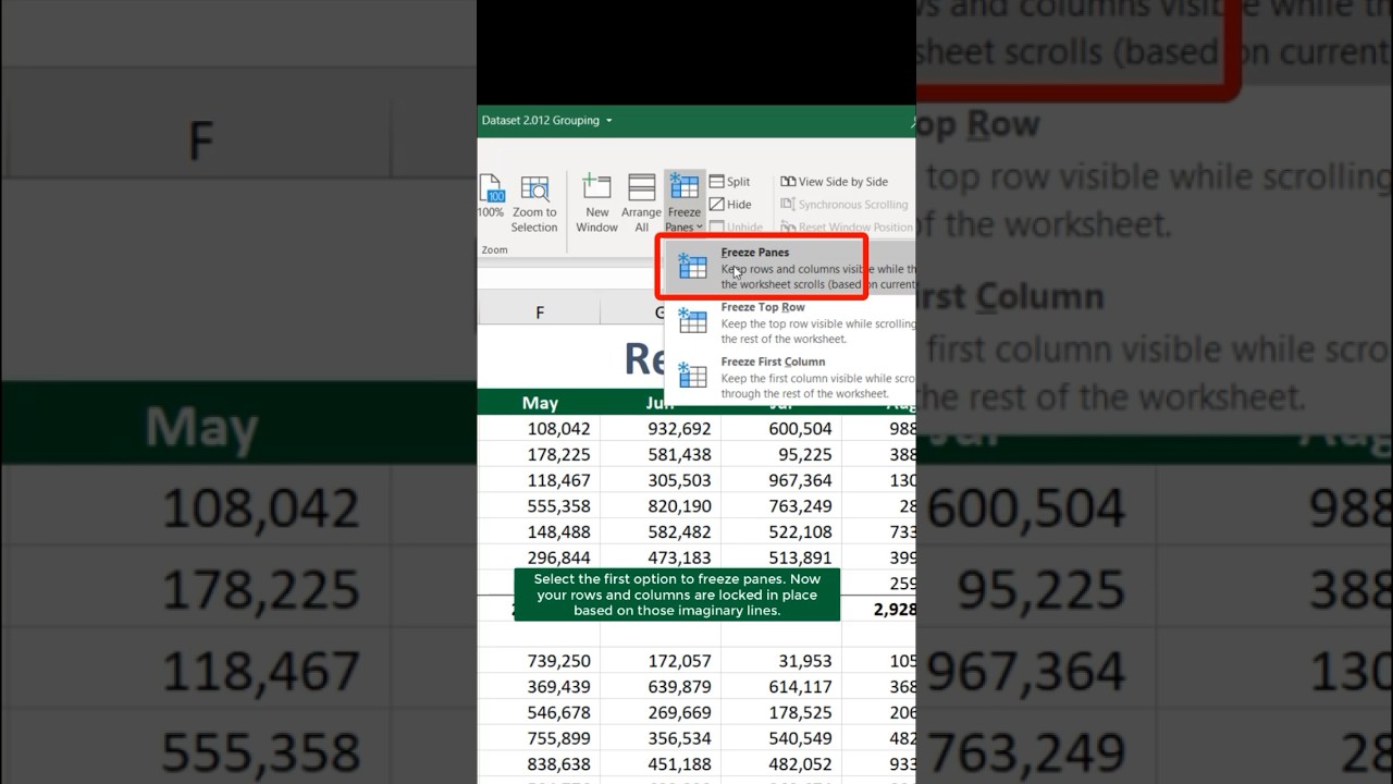 How to Freeze or Lock Rows and Columns in Excel for Better Navigation ❄️