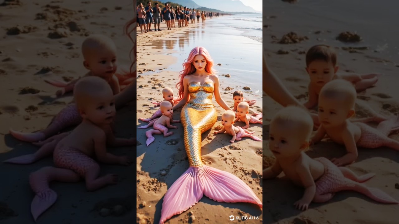 Mom Mermaid & Babies 🧜‍♀️ | Cute Animation