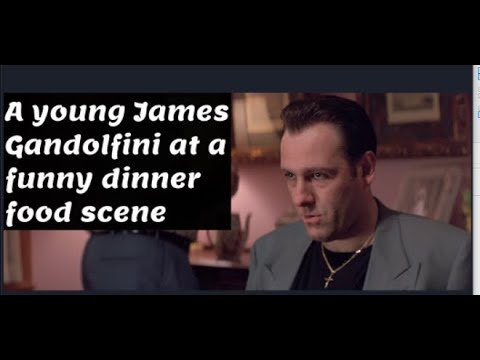 Young James Gandolfini in Hilarious Food Scene 🍽️