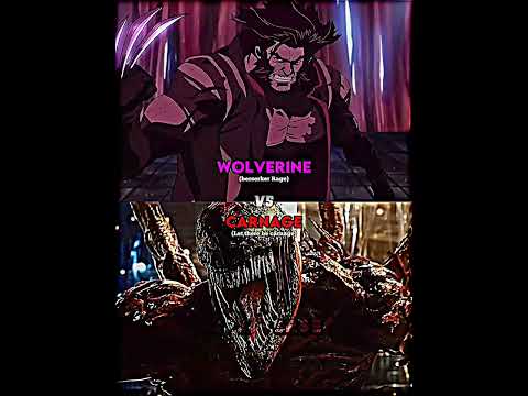 Wolverine (Berserker Rage) vs Carnage 🩸