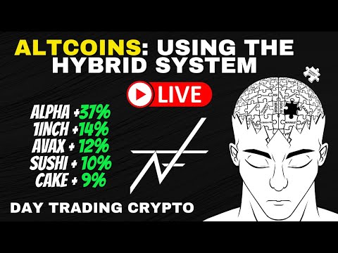 ALTCOINS LIVE: THE HYBRID SYSTEM: CRYPTO DAY TRADING STRATEGIES: JULY 06