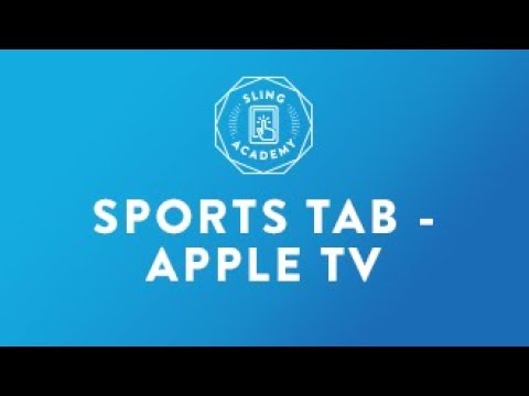 SLING TV: Sports Tab - Apple TV