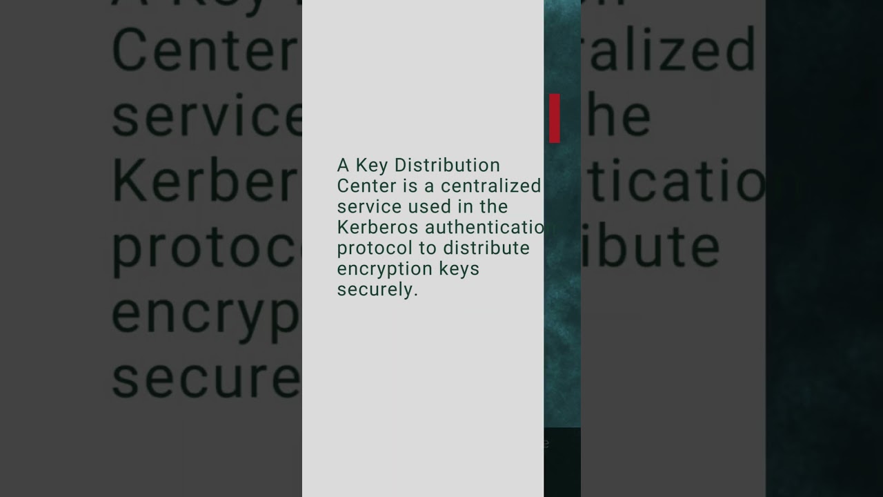 KDC in Cybersecurity: Mini Dictionary 📚