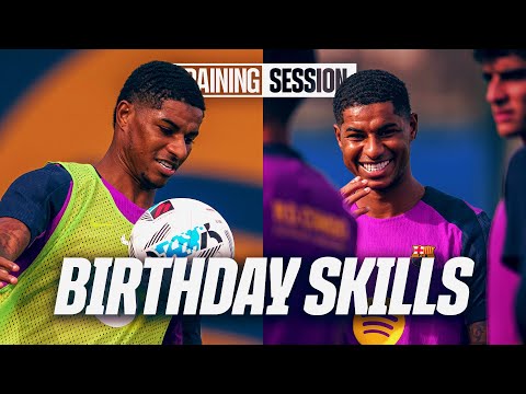 THE FLOOR IS LAVA RONDO! 🔥 Rashford, Araujo & Thiago's show pure Control | FC Barcelona Training 🔵🔴