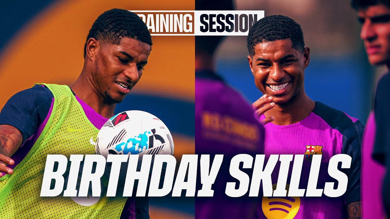 🔥 FC Barcelona Training: Rashford, Araujo & Thiago Showcase Skill & Control!