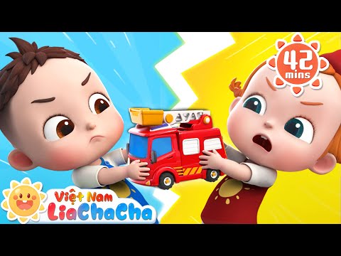 🚒 Lia và ChaCha luôn chia sẻ đồ chơi | LiaChaCha Ca Nhạc Thiếu Nhi Việt Nam