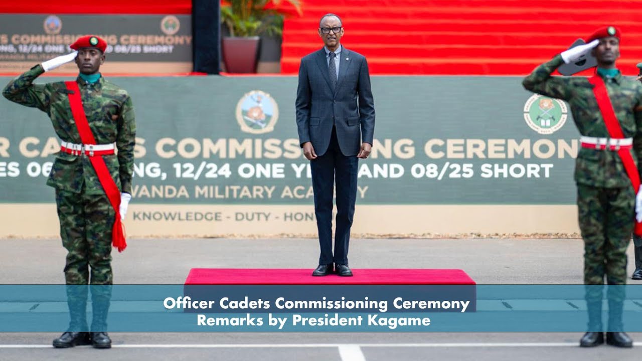 President Kagame Delivers Inspiring Remarks at Officer Cadets Commissioning Ceremony 🇷🇼