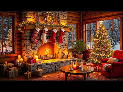 Beautiful Relaxing Christmas Fireplace Music 2026 🎄 Peaceful Holiday Background Music for Sleep