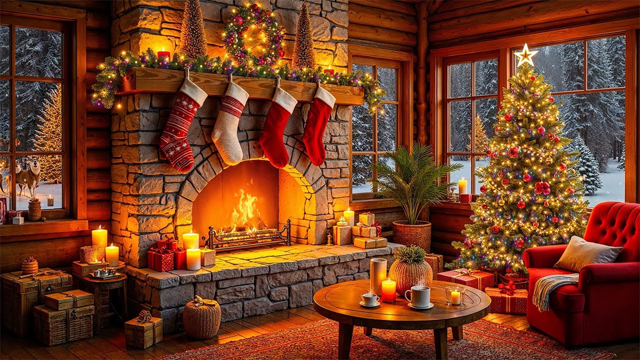 Relaxing Christmas Fireplace Music 2026 🎄 Calm Holiday Background for Sleep & Relaxation