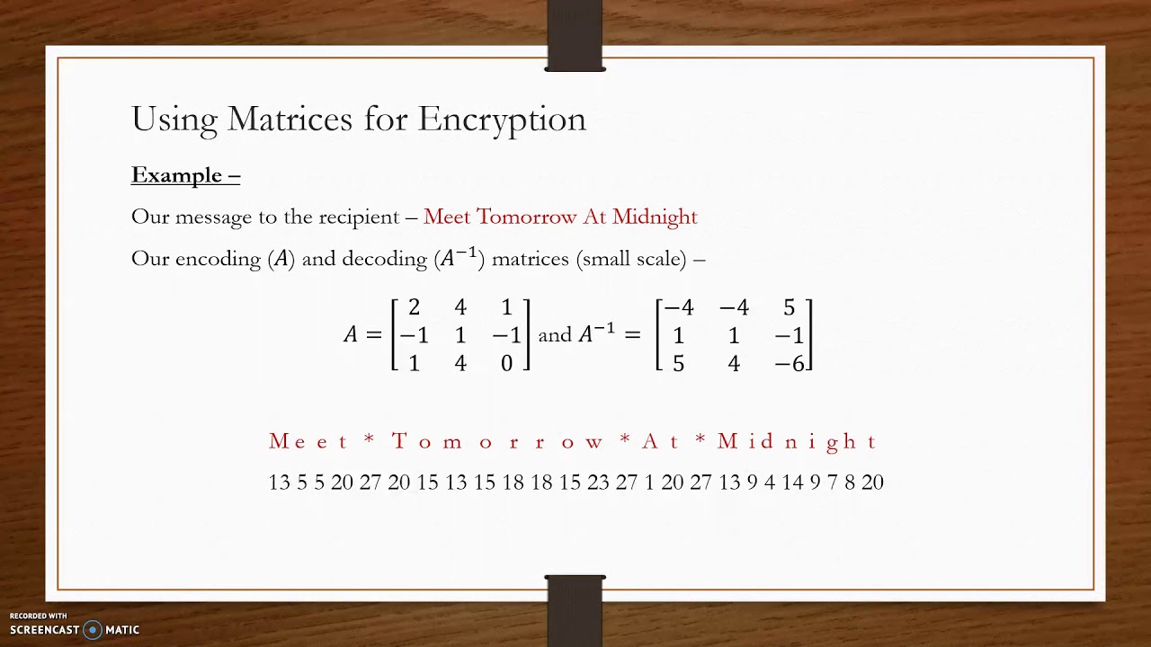 Unlocking Cryptography with Linear Algebra 🔐