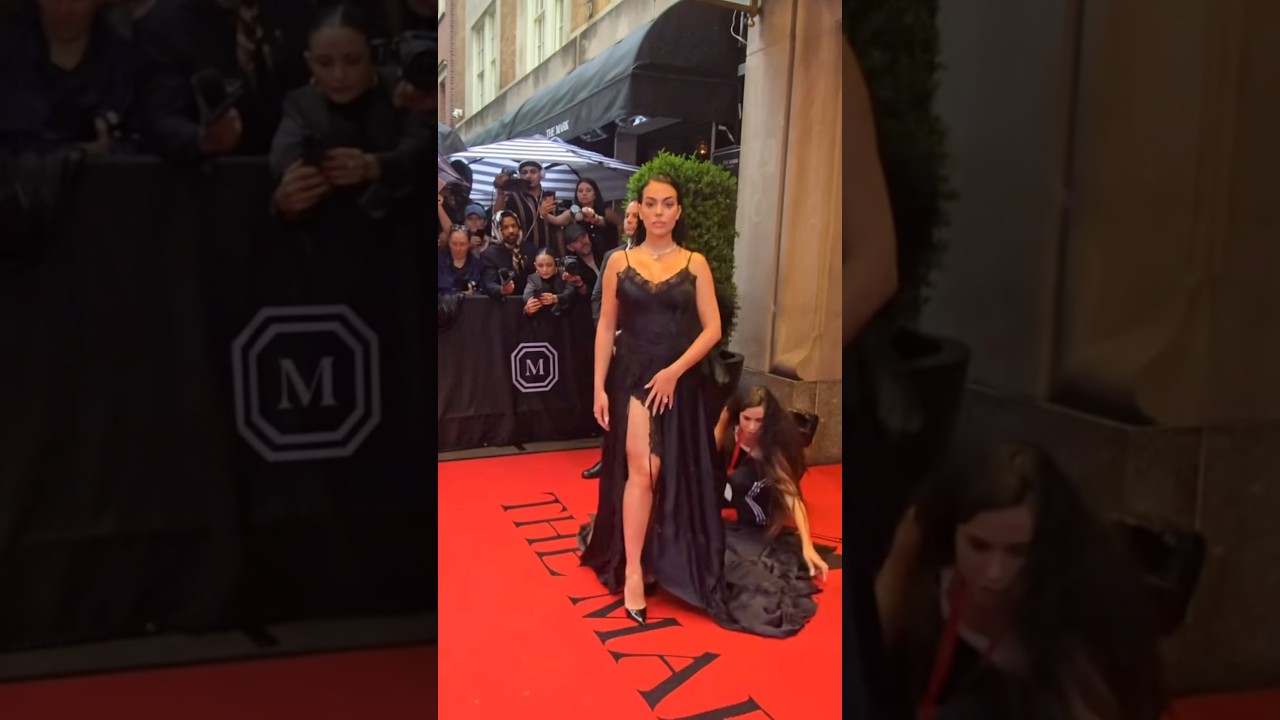 Georgina Rodríguez Is Stunning in a black dress at #metgala2025