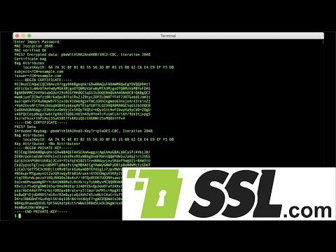 How to Export Certificates and Private Key from a PKCS#12 File with OpenSSL