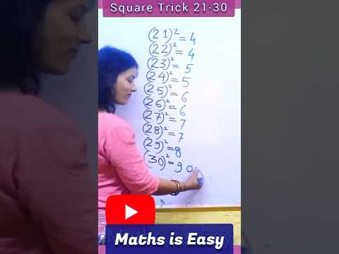 Square Shortcut TrickЁЯФе| Square 21-30 Tricks #math #shorts #shortvideo #short #trending #vedicmaths