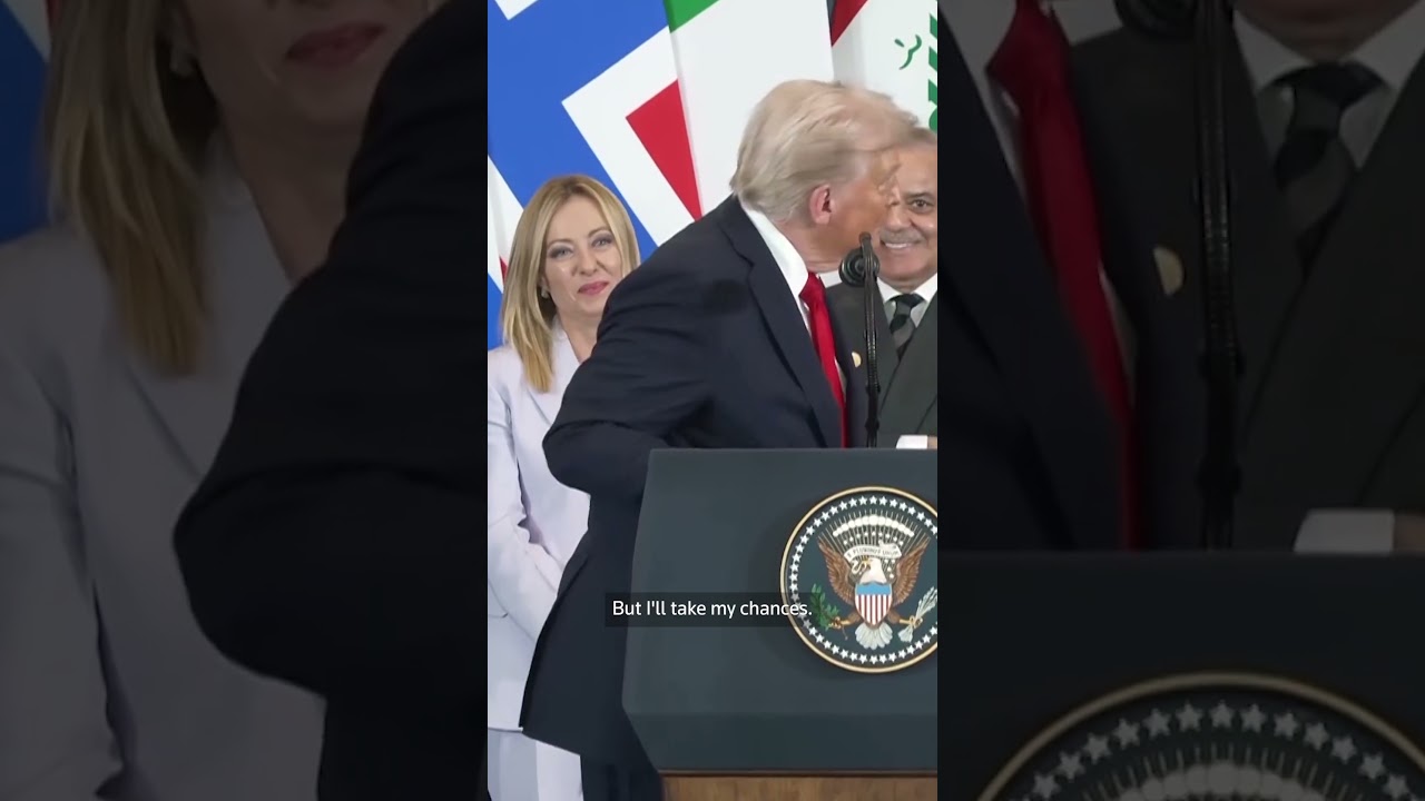 Trump Praises Italy's Prime Minister Meloni as 'Beautiful Young Woman' During Gaza Summit ๐ฎ๐น