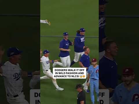 WHAT JUST HAPPENED?! The Dodgers are moving on to the NLCS! 🤯 #mlb