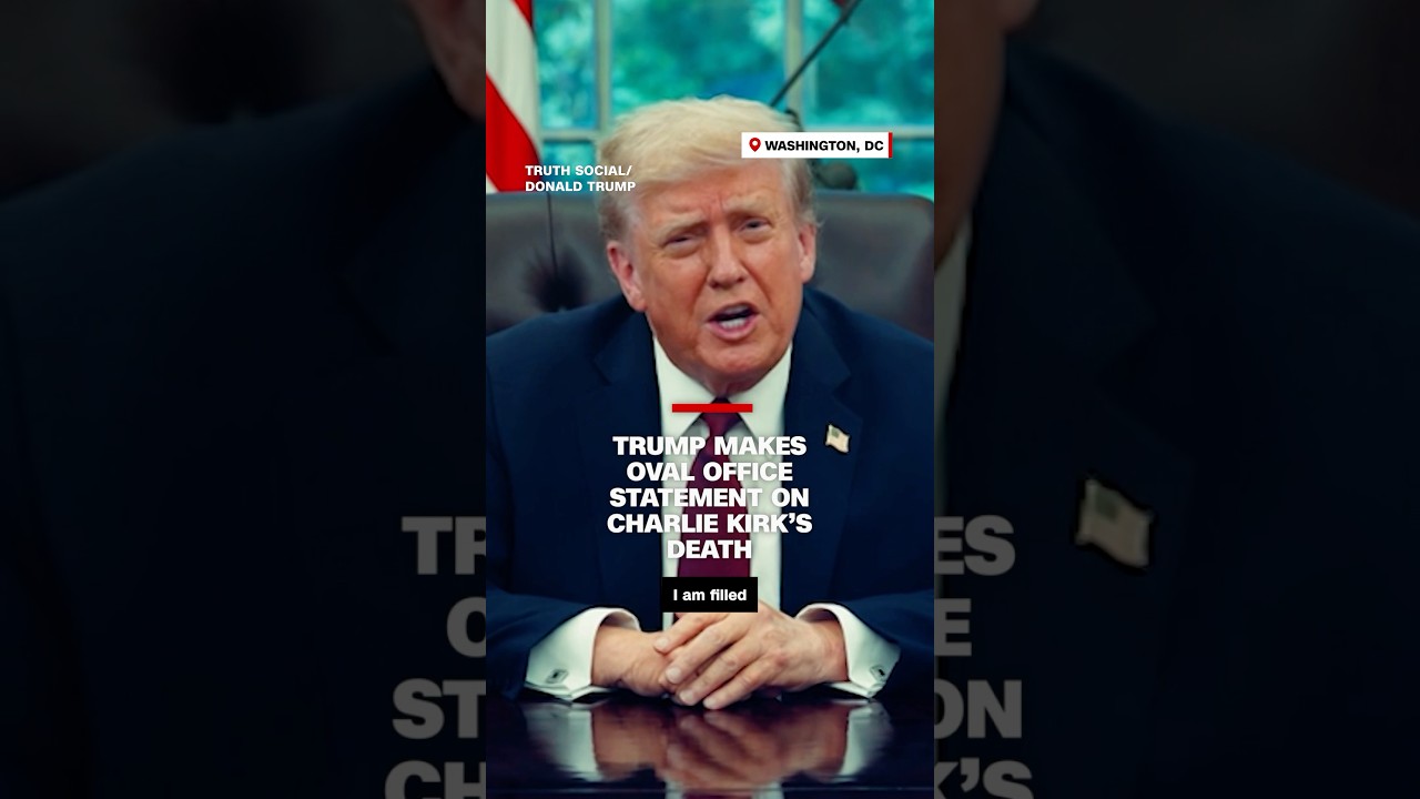 Trump Reacts to Charlie Kirk's Death in Oval Office