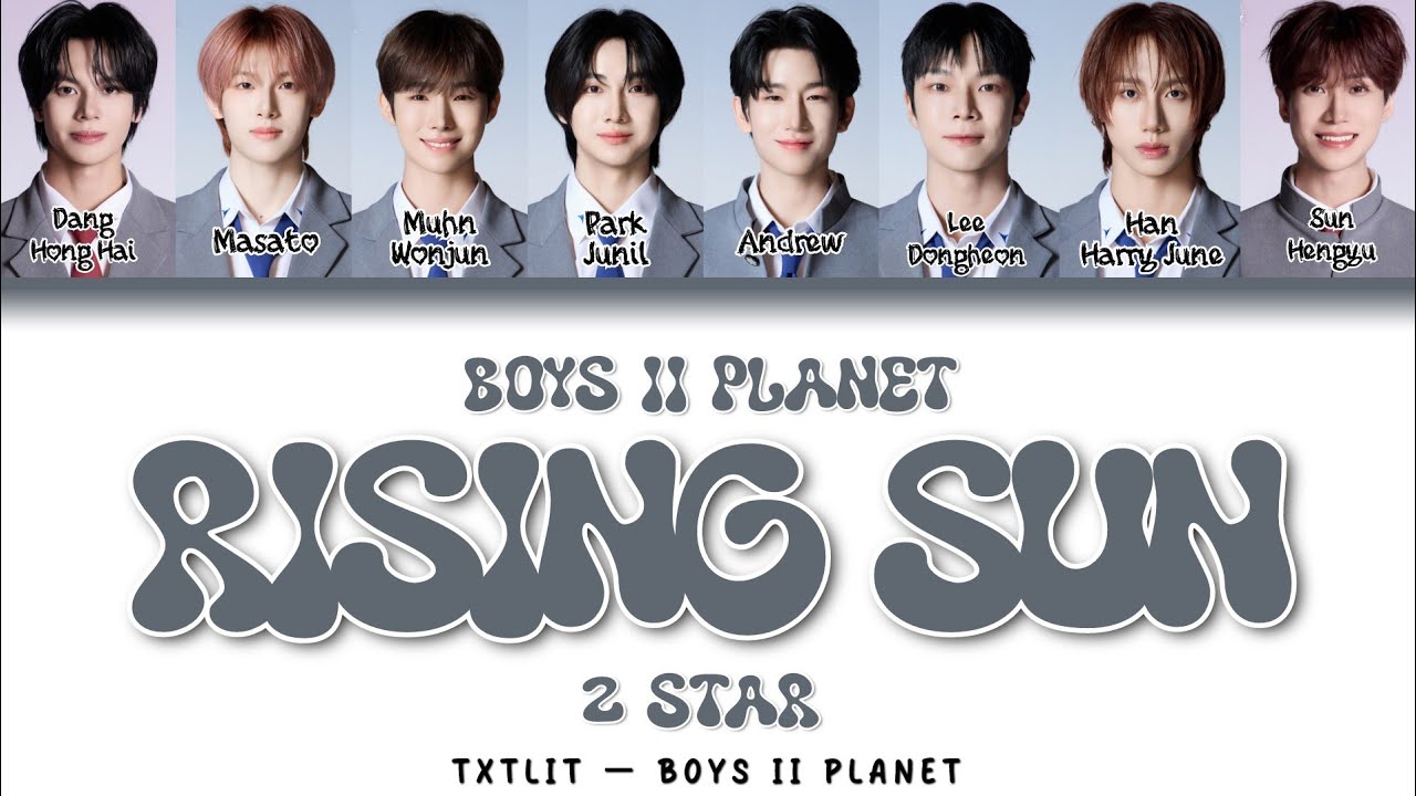 Boys II Planet 'Rising Sun' 2 Star Lyrics & Battle 🎶