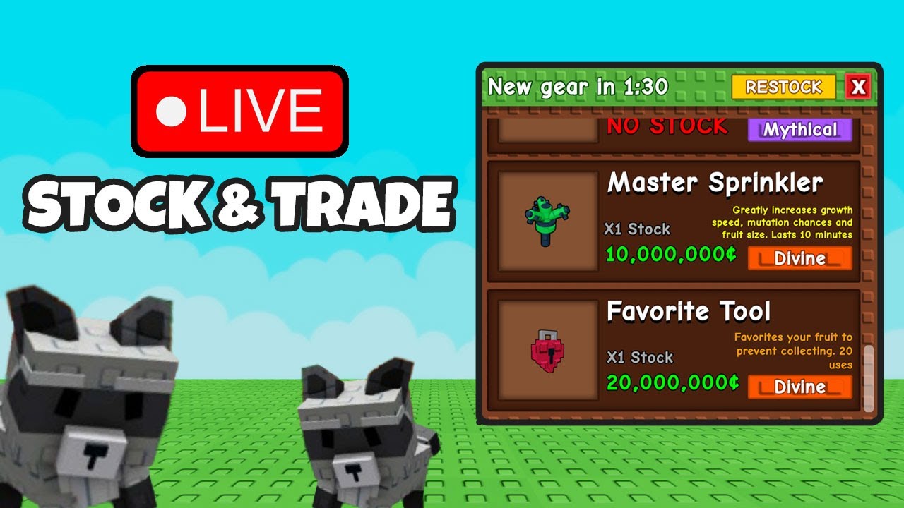 🌱 Grow a Garden Live: 24/7 Stock Updates & Trading Stream