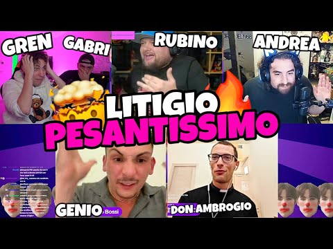 DIBATTITO *SUPER ACCESO* TRA ANDREADEL1988, GENIO MATEMATICO, DON AMBROGIO E RUBINO!!🔥🎪 *insulti*