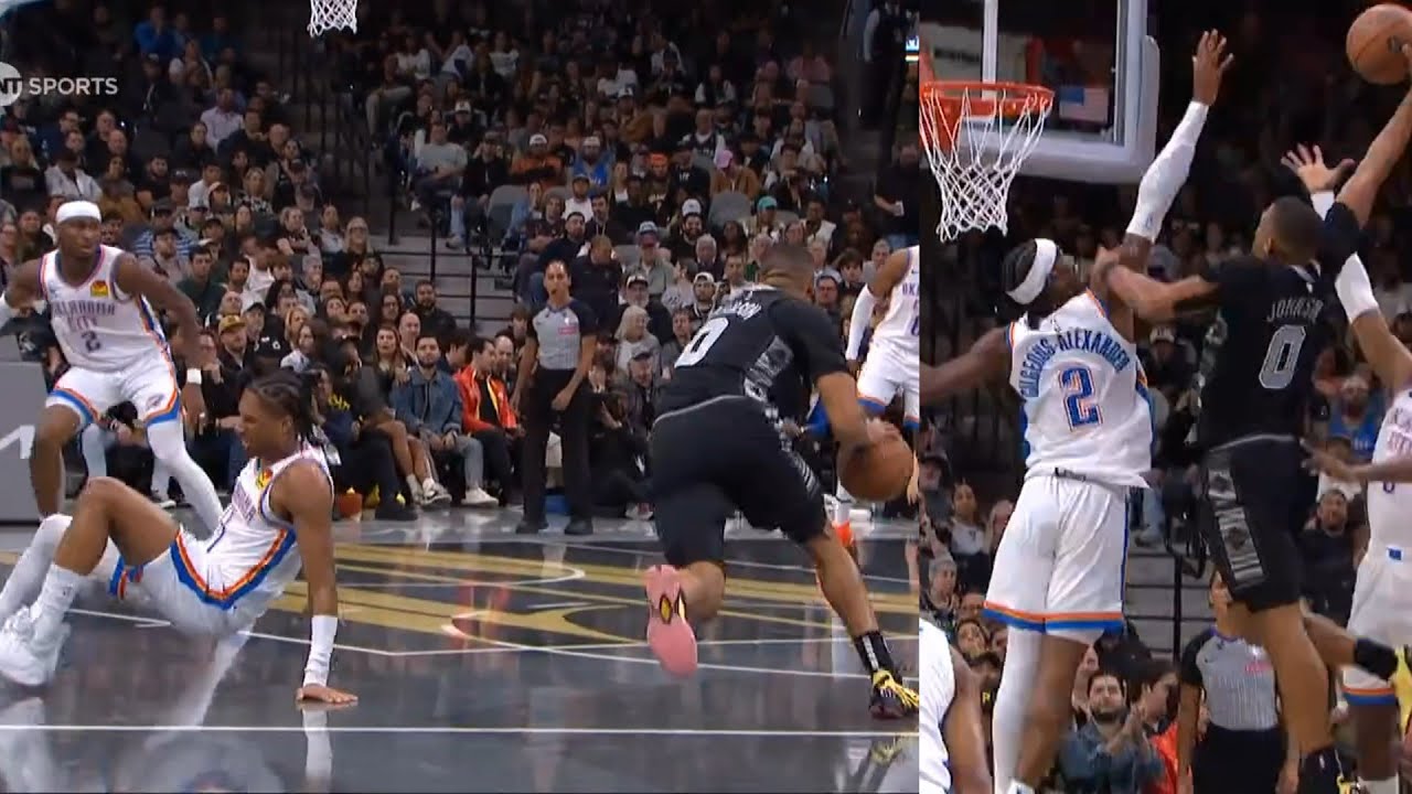 Keldon Johnson's Ankle Break & Poster Dunk on SGA 🏀