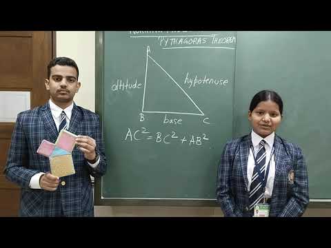 Working Model of Pythagoras Theorem | Ruby Park Public School