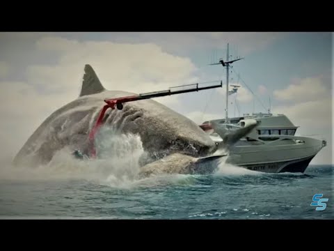 The Meg | Jason Statham fight two Megalodon Sharks | Megalodon fight scene 1080p