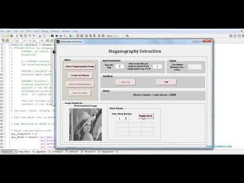 Image Steganography by LSB substitution using genetic optimal key permutation || MATLAB Code