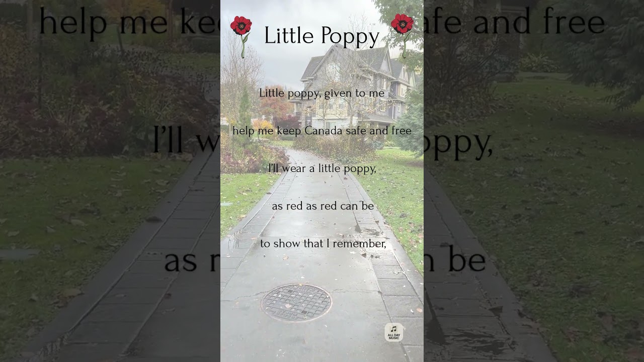 Little Poppy: Remembrance Day Song π¨π¦