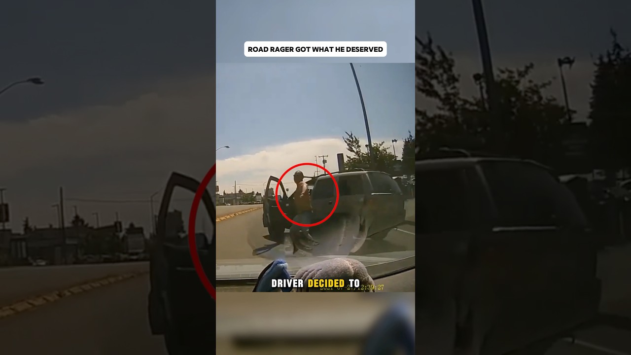 Driver Hurls Axe at Car 🚗 #Viral