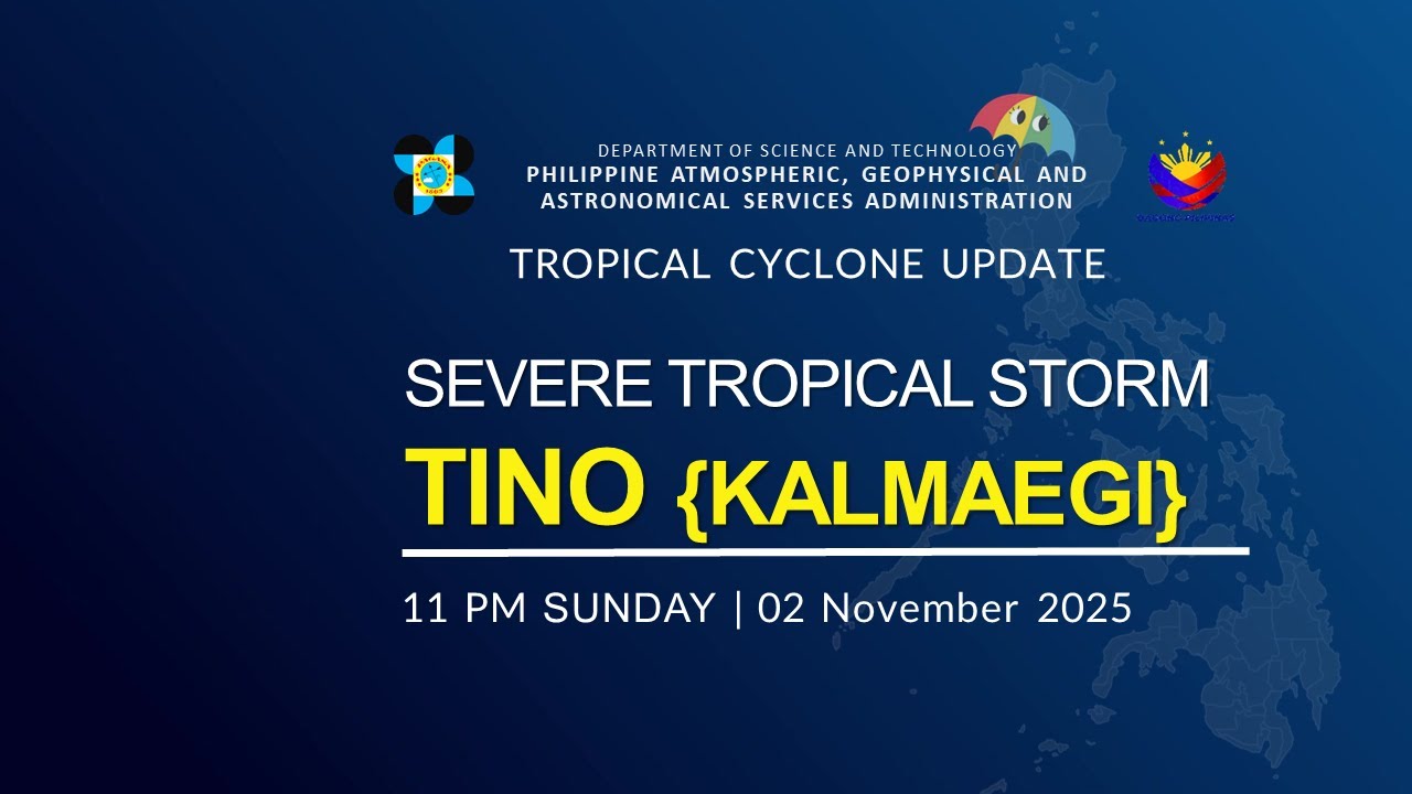 Urgent Update: Severe Tropical Storm TINO (KALMAEGI) Alert at 11 PM 🌪️