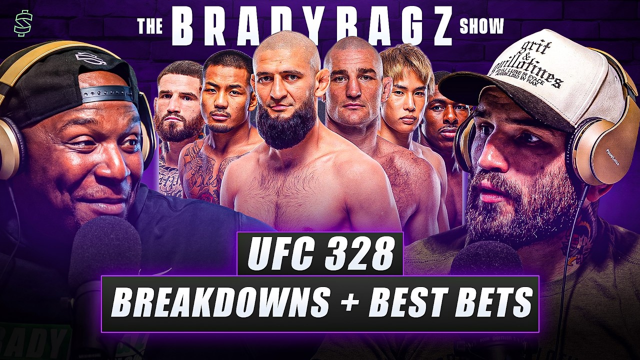 Sean Brady Breaks Down UFC 328 | Chimaev vs Strickland Full Card Picks & bets | The BradyBagz Show